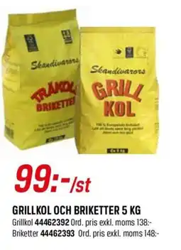 Swedol Grillkol och briketter erbjuda