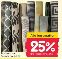 Rusta Bastmattor erbjuda