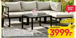 Rusta Loungeset Verona 4-delars erbjuda
