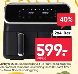 Rusta Airfryer Dual erbjuda