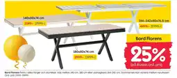 Rusta Bord Florens erbjuda