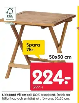 Rusta Sidobord Villastad erbjuda