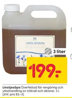 Rusta Linoljesåpa erbjuda