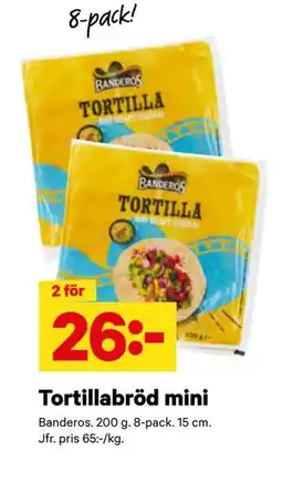 City Gross Tortillabröd mini erbjuda