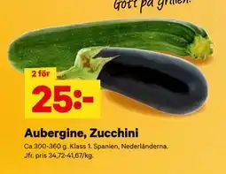 City Gross Aubergine, Zucchini erbjuda