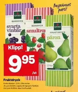 City Gross Fruktdryck erbjuda
