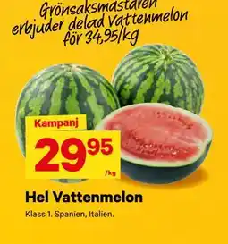City Gross Hel Vattenmelon erbjuda