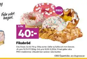 City Gross Fikabröd, Pris i appen erbjuda