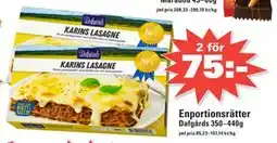 Nära dej Enportionsrätter erbjuda