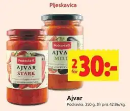 ICA Kvantum Podravka Ajvar erbjuda