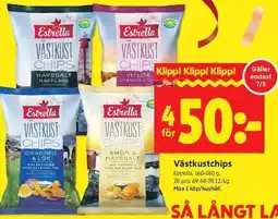 ICA Kvantum Estrella Västkustchips erbjuda