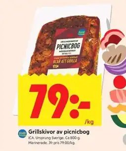 ICA Kvantum ICA Grillskivor av picnicbog erbjuda