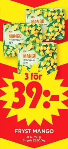 ICA Maxi ICA Fryst mango erbjuda