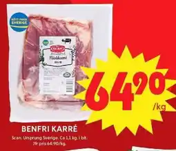 ICA Maxi SCAN Benfri karré erbjuda