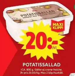 ICA Maxi ICA Potatissallad erbjuda