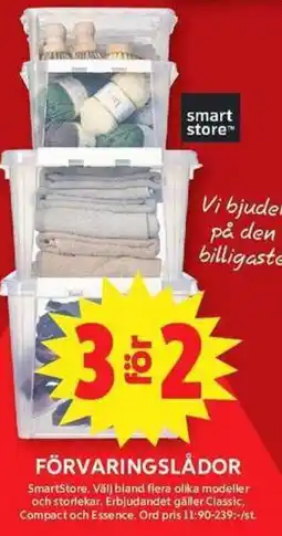 ICA Maxi SMARTSTORE Förvaringslådor erbjuda