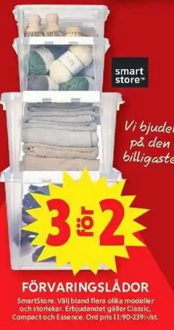 ICA Maxi SMARTSTORE Förvaringslådor erbjuda