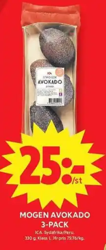 ICA Maxi ICA Mogen avokado 3-pack erbjuda