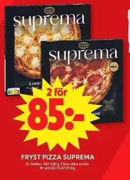 ICA Maxi DR. OETKER Fryst pizza suprema erbjuda