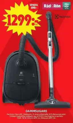 ICA Maxi ELECTROLUX Dammsugare erbjuda