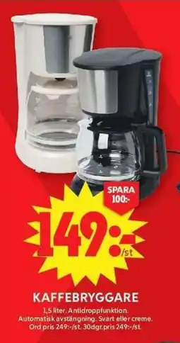 ICA Maxi Kaffebryggare erbjuda