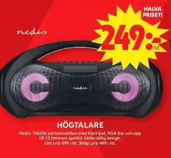 ICA Maxi NEDIS Högtalare erbjuda
