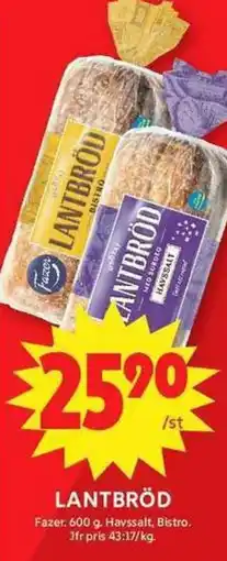 ICA Maxi FAZER Lantbröd erbjuda