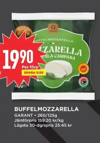 Willys GARANT Buffelmozzarella erbjuda