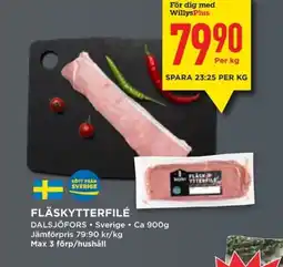 Willys DALSJÖFORS Fläskytterfilé erbjuda
