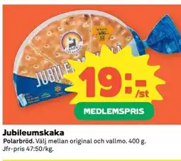 Coop POLARBRÖD Jubileumskaka erbjuda