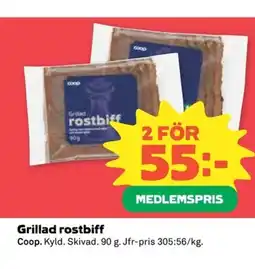 Coop COOP Grillad rostbiff erbjuda