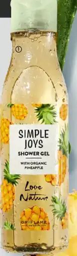 Oriflame SIMPLE JOYS Shower Gel with Organic Pineapple Love Nature erbjuda