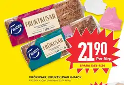Willys FAZER Frökusar, fruktkusar 6-pack erbjuda