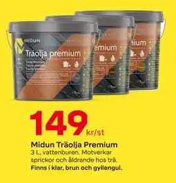 Byggmax Midun Träolja Premium erbjuda