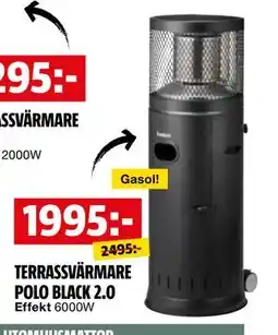 Bauhaus TERRASSVÄRMARE POLO BLACK 2.0 erbjuda