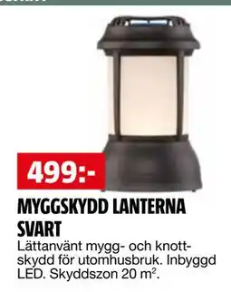 Bauhaus MYGGSKYDD LANTERNA SVART erbjuda