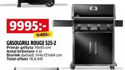 Bauhaus GASOLGRILL ROUGE 525-2 erbjuda