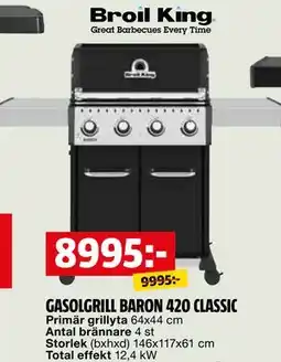 Bauhaus GASOLGRILL BARON 420 CLASSIC erbjuda