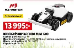 Bauhaus ROBOTGRÄSKLIPPARE LUBA MINI 1500 erbjuda