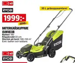 Bauhaus BATTERIGRÄSKLIPPARE OLM1833B erbjuda