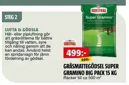 Bauhaus GRÄSMATTEGÖDSEL SUPER GRAMINO BIG PACK 15 KG erbjuda