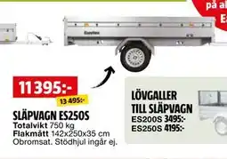 Bauhaus SLÄPVAGN ES250S erbjuda