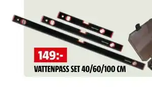 Bauhaus VATTENPASS SET 40/60/100 CM erbjuda