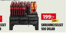 Bauhaus SKRUVMEJSELSET 100 DELAR erbjuda