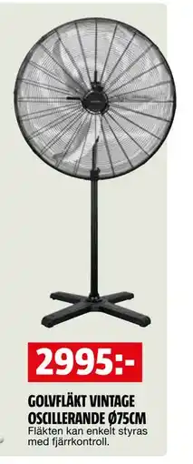 Bauhaus GOLVFLÄKT VINTAGE OSCILLERANDE Ø75CM erbjuda