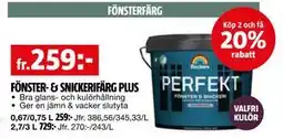 Bauhaus FÖNSTER- & SNICKERIFÄRG PLUS erbjuda
