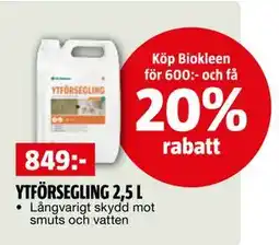 Bauhaus YTFÖRSEGLING 2,5 L erbjuda