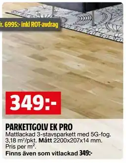 Bauhaus PARKETTGOLV EK PRO erbjuda
