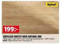 Bauhaus VINYLGOLV ANELYST BASIC NATURAL OAK erbjuda