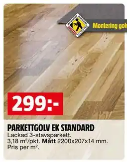 Bauhaus PARKETTGOLV EK STANDARD erbjuda